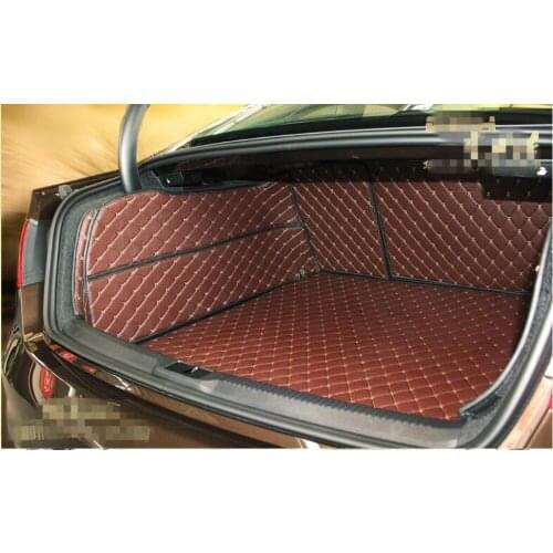 Best quality! Full set trunk mats for Audi A5 2016-2010 waterproof Easy to clean cargo liner carpets for A5 2014,Free shipping