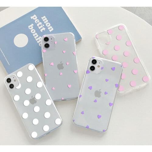 Cute Dot Cover For Samsung Galaxy A10 A12 A20E A21S A31 A32 A40 A50 A51 A52 A70 A71 M31 S8 S9 S10 S20 FE S21 Ultra Plus TPU Case