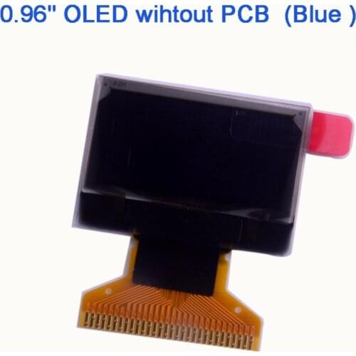 0.96" Inch Blue I2C IIC Serial OLED LCD LED Display Module 12864 without PCB Frame Board for Arduino 51 MSP420 STIM32 FZ1409B