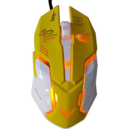 2400 DPI color backlit silent mouse USB wired gaming mouse Pink Computer Professional gaming mouse for Lol data laptop