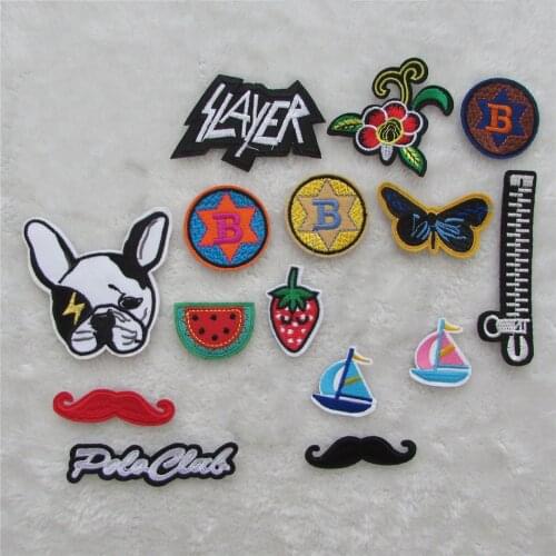 New arrive fashion style hot melt adhesive applique embroidery patches stripes DIY ornamentation accessory patch C5360-C5381