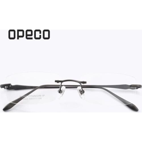 Opeco big sale high quality pure titanium classical including prescription lenses eyewear RX recipe frame spectacles #2925