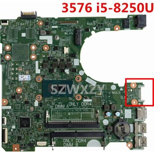Original For Dell Inspiron 3576 Laptop Motherboard CN-0CWVV3 0CWVV3 CWVV3 With i5-8250U CPU DDR4