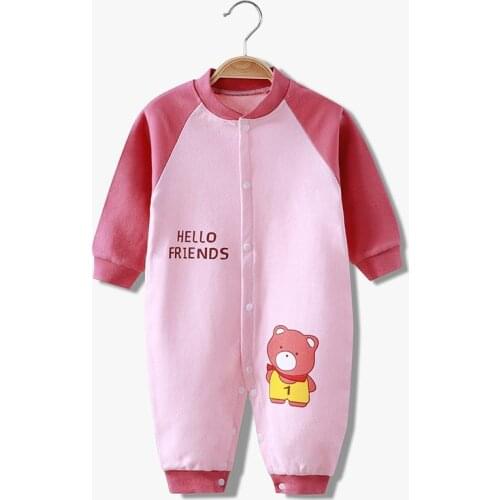 Autumn Newborn Baby Pajamas Cotton Cute Infantil Climbing Clothes Toddler Baby Boy Jumpsuit Newborn Romper Boutique Baby Clothes