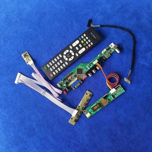 LCD display controller board LVDS 30-Pin 1366*768 For N156B3/CLAA156WA01A HDMI-compatible VGA AV USB Analog Signal 1CCFL DIY kit