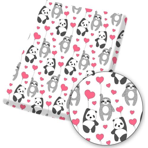 Polyester Cotton Fabric for Sewing Designer Fabric for Dress Valentines Day Love Printed Cloth Sheets Handmade Mask 45*145cm/pc