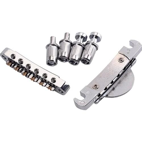 Roller Saddle Bridge Taiiece Studs for Electric Guitar Part, 99 x 29 x 13.5mm