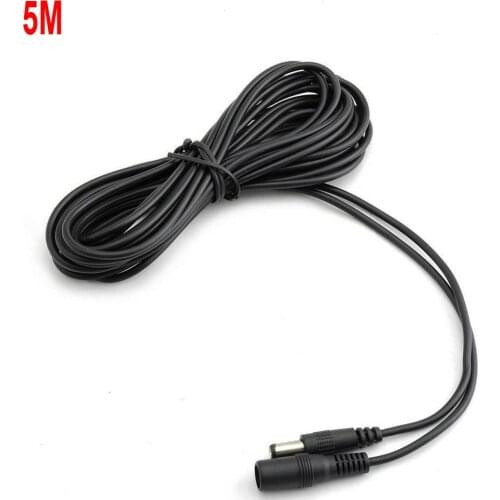 5M Camera Power Extension Cord 12V DC Power Cord 5.5*2.1mm Male Female Power Adapter Extension Cable CCTV Camera Extend Wire