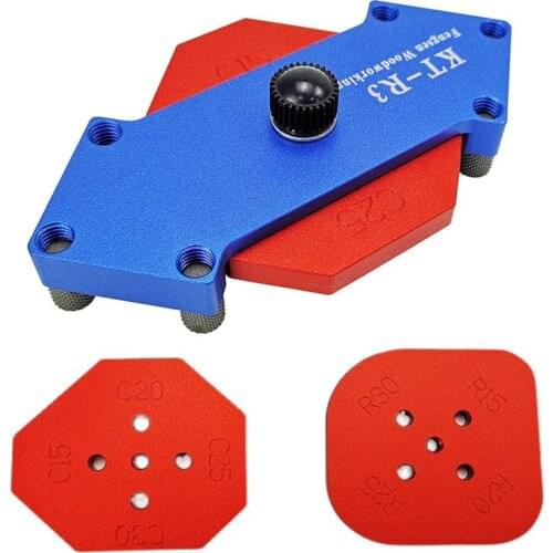 Router Table Corner Jig Templates Radius C/R Angle Locator For Woodworking Electric Wood Milling Trimming Milling Circle Corner