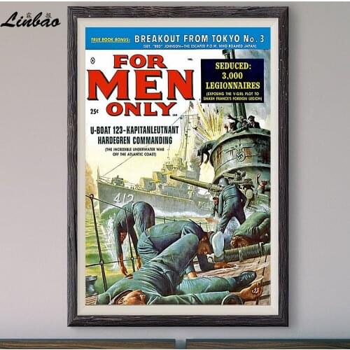 V285 1959 For Men Only! Vintage Classic Movie Print Silk Poster Home Deco Wall Art Gift