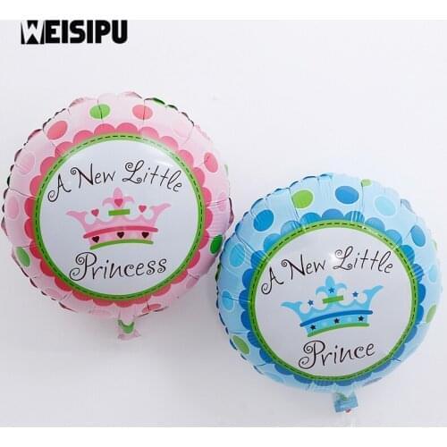 1pcs 18 inch Little Princess Prince Aluminum Foil Balloon Baby Shower Ballon Baby tToys For Newborn Party Decoration Hot Sale