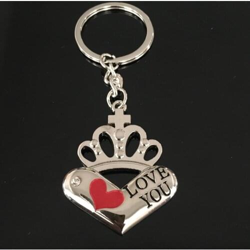 Crown keychain key ring cute key chain for women heart keychain high quality portachiavi chaveiro llaveros bag charm