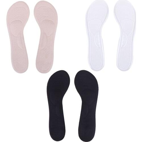 1Pair Orthopedic Sandals Insoles Invisible Sweat Velvet Half Yard Insole Women Anti-slip Massaging Metatarsal Cushion