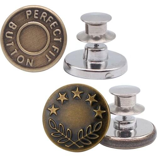 10pcs Jean Jacket Buttons Removable No Sew Button Kit Metal Tack Button For Jean Coat Jacket Replacement Sewing Accessories