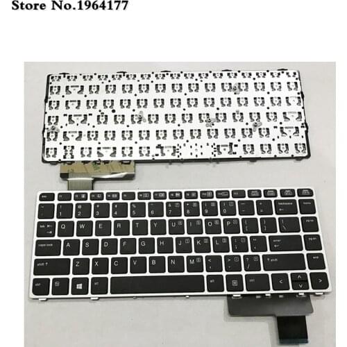 English Laptop keyboard for HP EliteBook Folio 9480 9470M 9480M 9470 702843-001 US Replace Keyboard Silver