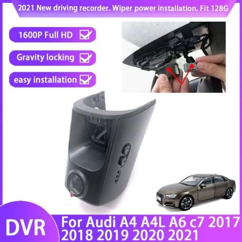 2K HD car driving recorder DVR Video Recorder Dash Cam Camera Easy to install For Audi A4 A4L A6 c7 A6 2017 2018 2019 2020 2021