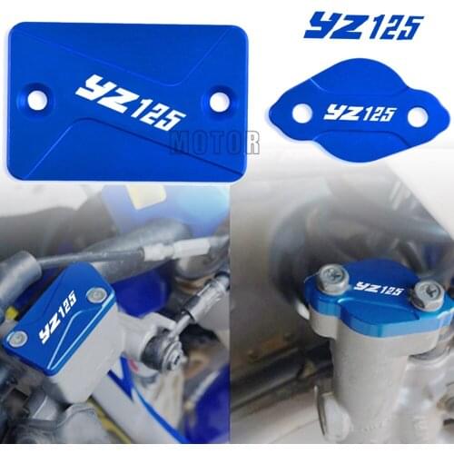 Motorcycle SUV Front Rear Brake Fluid Reservoir Cap Cover Dirt bike For Yamaha YZ125/250 2003-2007 YZ125 YZ 125 03 04 050 06 07