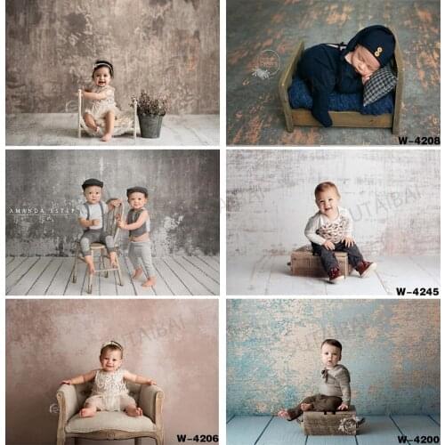 Retro Brick Wall Photography Backdrops Grunge Cement Peeling Brick Photo Background for Studio Newborns Baby Portraits Photocall