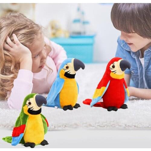 Electric Talking Parrot Plush Toy Bird Repeat What You Say Waving Wings Electroni Bird Stuffed Plush Toy Kids Birthday Gift #30