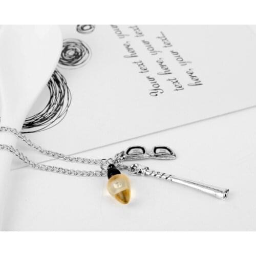 MQCHUN Stranger Thing Pendant Necklace Camera Baseball Phone Colorful Light Bulb Chain Necklace Fashion Charm Accessories -30