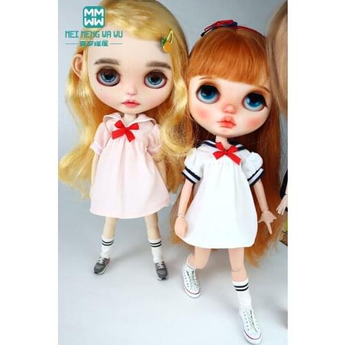 Doll Clothes for Blyth Azone OB23 OB24 1/6 doll accessories Fashion Sailor suit, uniform, JK skirt Girl gift