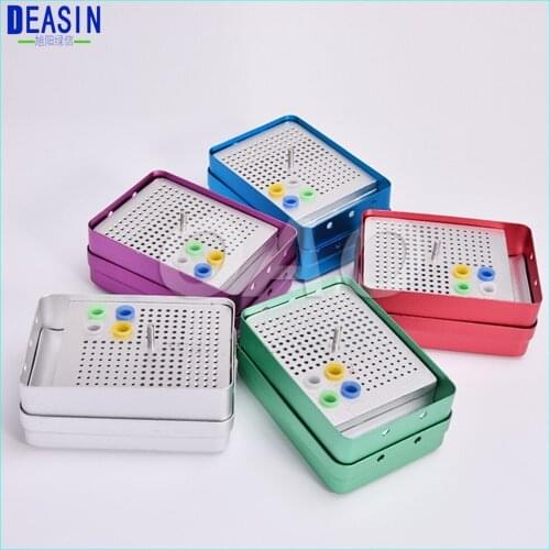 180 Holes Dental Disinfection Burs Holder Block Stand Autoclavable Sterilizer Box Dentist Lab Equipment endo box