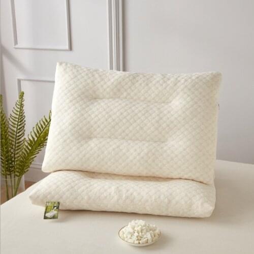 Natural Latex Pillow Curved Design Pure Natural Latex Granular Pillow for Neck Pain Sleeping 40cm*60cm*9cm