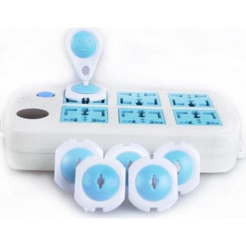 6pcs Baby Safety Russian European Standard Baby Electric Socket Child Protection Plastic Security Lock Outlet Plugs in Sockets