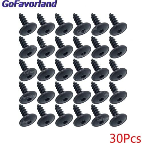 30Pcs Car Engine Under Cover Splash Guard Self-tapping Screws 5mm N90974701 For Audi A4 A3 A5 A6 A7 A8 Q5 For VW Golf Passat