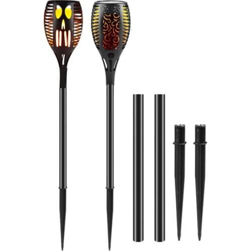 12 LED Solar Flame Torch Light Flickering Outdoor Waterproof Garden Decor Landscape Lawn Lamp Path Lighting Torch Outdoor Light