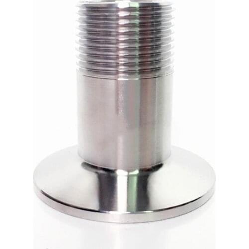 2" BSPT Male x 2.5" Tri Clamp SUS 304 Stainless Steel Sanitary Coupler Fitting Homebrew Beer