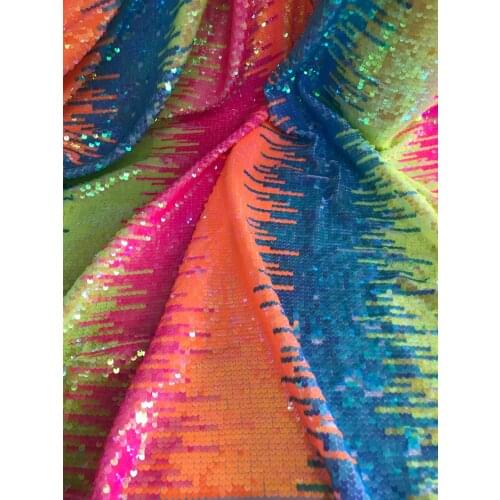 Top quality embroidered net lace fabric SYJ-596810 sequins beautiful and fashion african tulle lace fabric