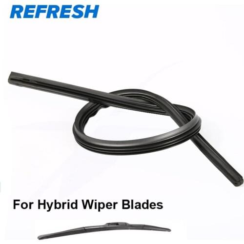2 PCS REFRESH Wiper Refill Rubber Replacement from 14" to 28" for Hybrid Type Wiper Blades Surface car Auto Accessories