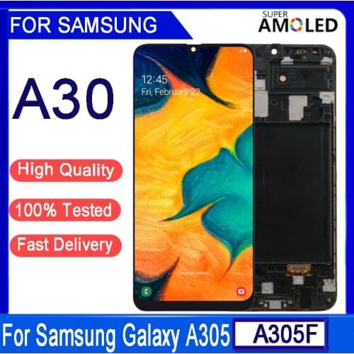 Original 6.4“ AMOLED LCD For Samsung A30 LCD Display For Samsung A30 2019 A305 A305F A305FD LCD Screen Touch Digitizer Assembly