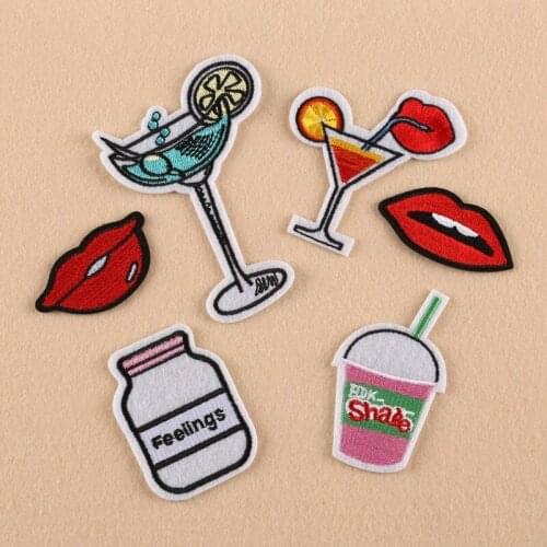 50pcs/Lot Weird Stuff Embroidery Patches Letters Clothing Decoration Accessories Diy Iron Heat Transfer Applique Cute Patch