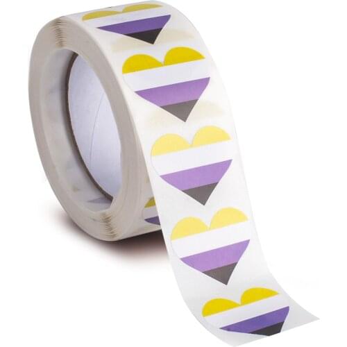 500PCS Stickers 25mm Nonbinary Paper Sticker Label Packaging Seals Crafts Favor Tag Toppers Labels