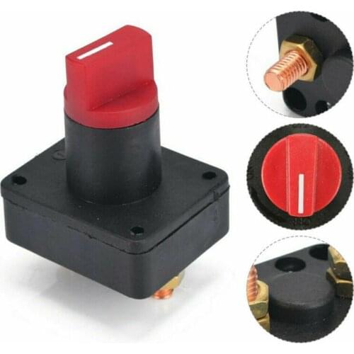 Car Master Battery Isolator Disconnect Rotary Cut Off Power Kill Switch ON/OFF 12V 300A Battery Disconnect Kill Selector Switch