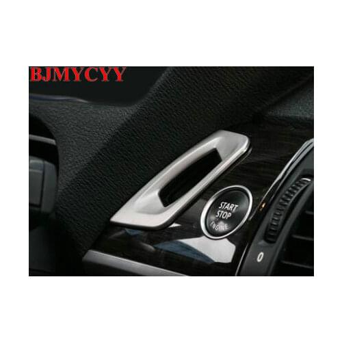 BJMYCYY Car styling keyhole decorative frame cover trim stainless steel Cover sticker strip for BMW X5 E70 X6 E71 2008-2014