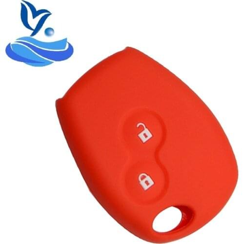 Car Remote Key Case Cover 2 Buttons Silicone Rubber For Renault Scenic Megane Sandero Captur Twingo Modus