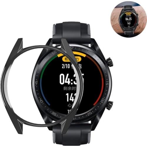 TPU watch Case for Huawei Watch GT 2 46mm Classic/Sport Cover Ultra-Slim Electroplate shell Soft Protection Silicone Frame