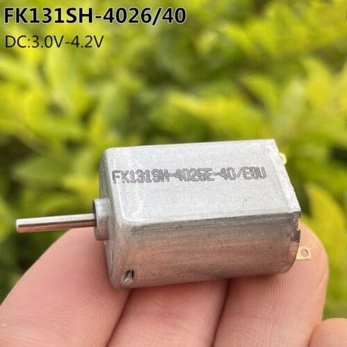 DC 3V-4.2V 3.7V 131 DC Micro Motor FK-131SH-4026/40 Carbon Brush High Speed Torque Iron Back Cover DIY Toy Car Model Motor