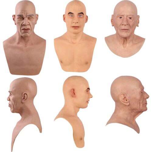 Eyung Realistic Silicone Mask Halloween Charles Party Full Head Masquerade Male Props Crossdresser Drag Queen Masks Christmas