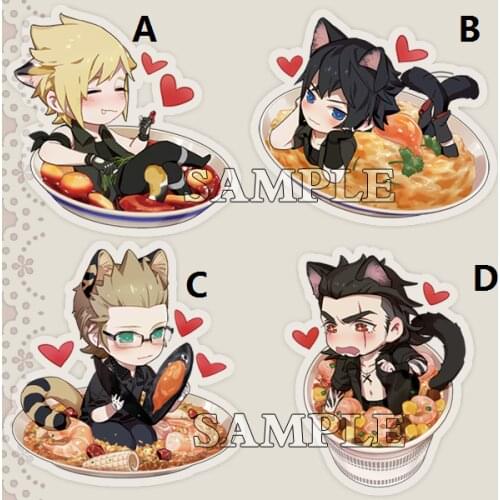 Final Fantasy XV FF15 Gladiolus Ignis Noctis Acrylic Keychain Keyring Strap 6cm