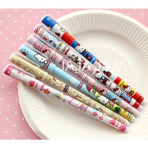 Cute cartoon cat pattern gel pens,kawaii pen with black ink for writing(3 optional designs),gift supplies(tt-668)