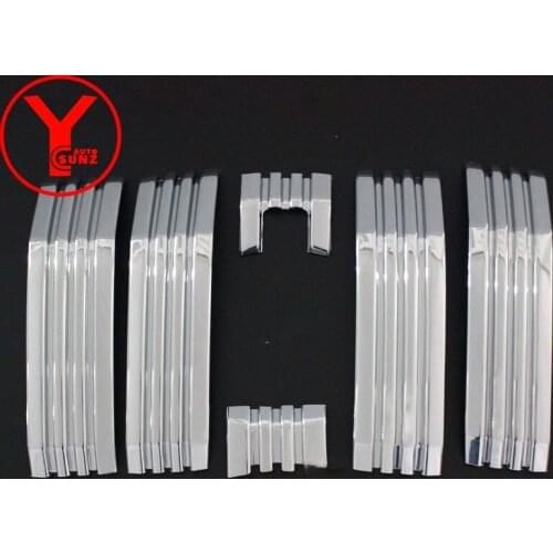 Chrome Front Grille Cover Deluxe Car Styling Auto Accessories For Toyota Land cruiser Prado fj150 2018 YCSUNZ
