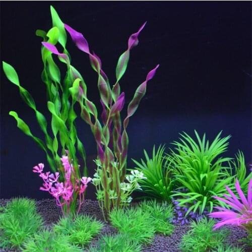 Fish Tank Simulation Aquatic Plants Aquarium Landscaping Decoration Simulation Plastic Tender Kelp Grass Plant Fake Seaweed