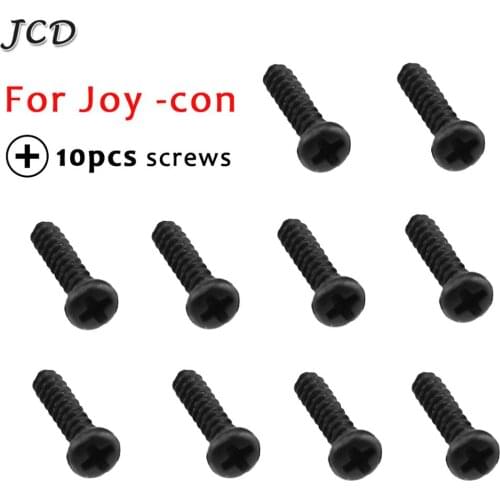 JCD 10pcs High Quality Aluminum Screws for Nintend Switch NS Joy-Con Screw Repair Part for JoyCon Controller