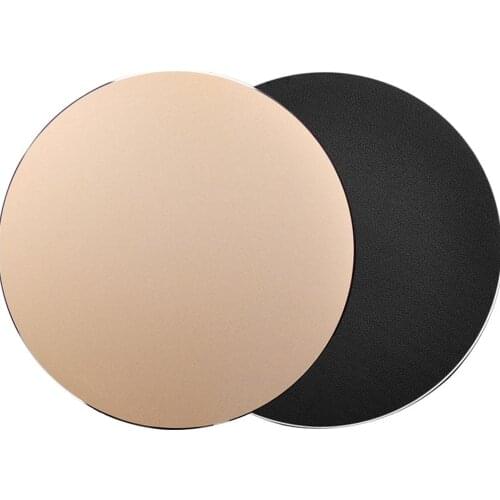 Round Mouse Mat Aluminum Anti Slip Rubber Bottom Gaming Mouse Pad Computer Accessory r20