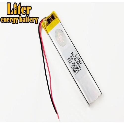 Li-po 3.7V 100mAh 301055 Lithium Polymer LiPo li ion Rechargeable Battery For Mp3 MP4 MP5 GPS electronics part