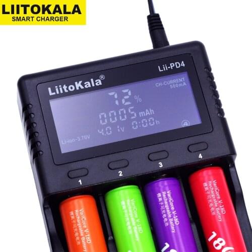 Liitokala Lii-500 S1 S2 PD4 20700B LCD 3.7 v 18650 18350 18500 21700 20700 10440 14500 26650 Li-ion battery NiMH-Battery charger